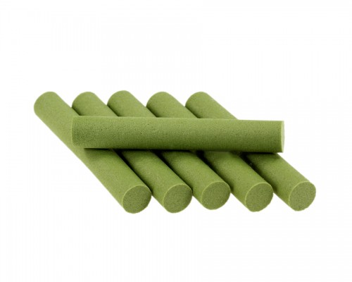 Foam Cylinders, Olive, 7 mm
